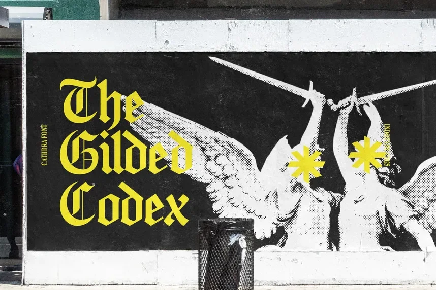 Cathdra – Gothic Blackletter Font preview 4