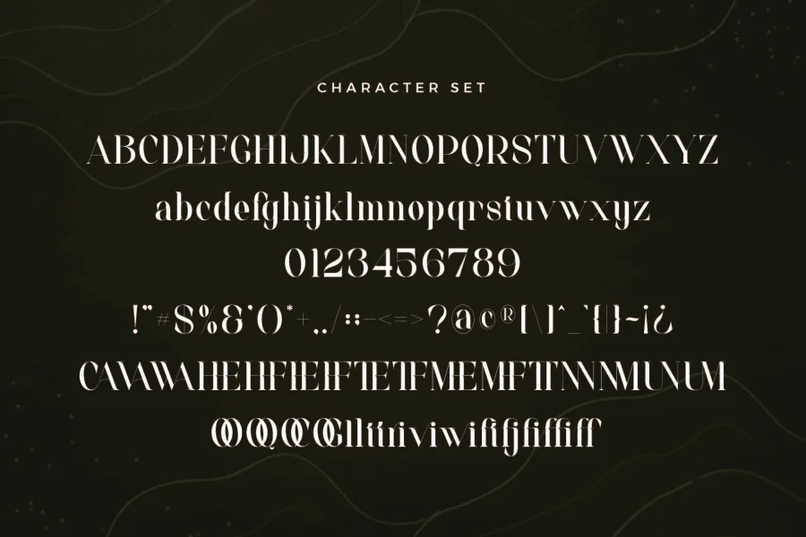 Cathez Font preview 10