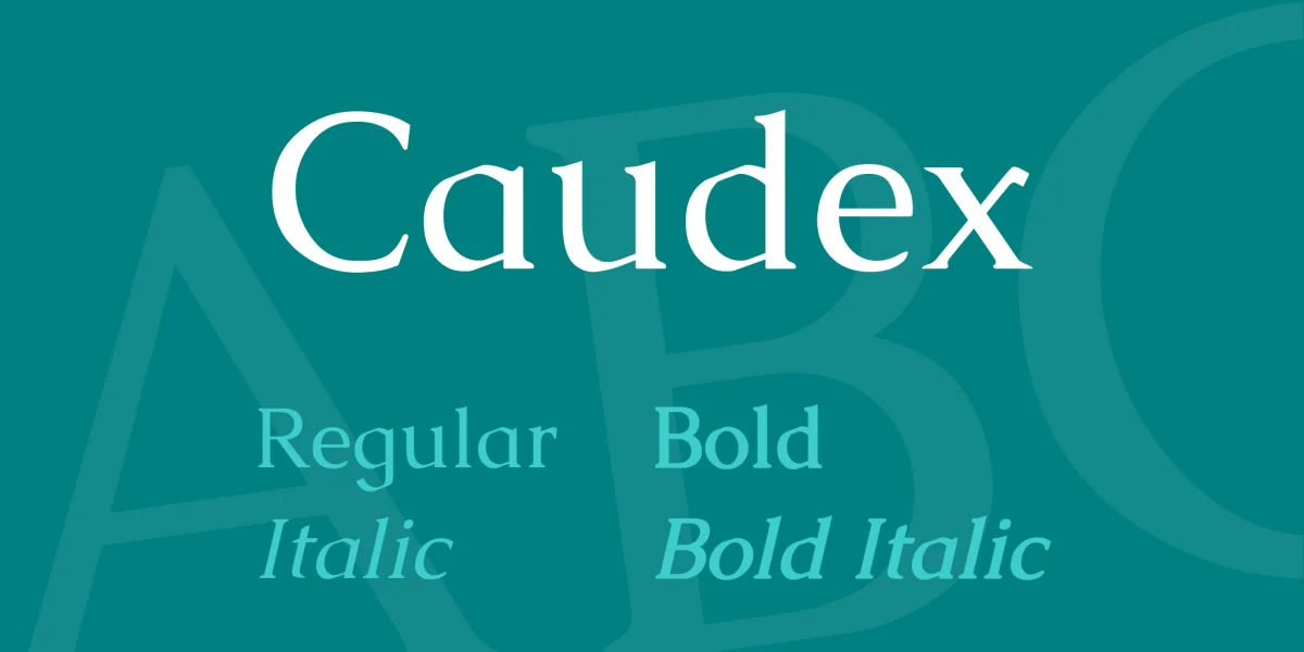 Caudex Font Family
