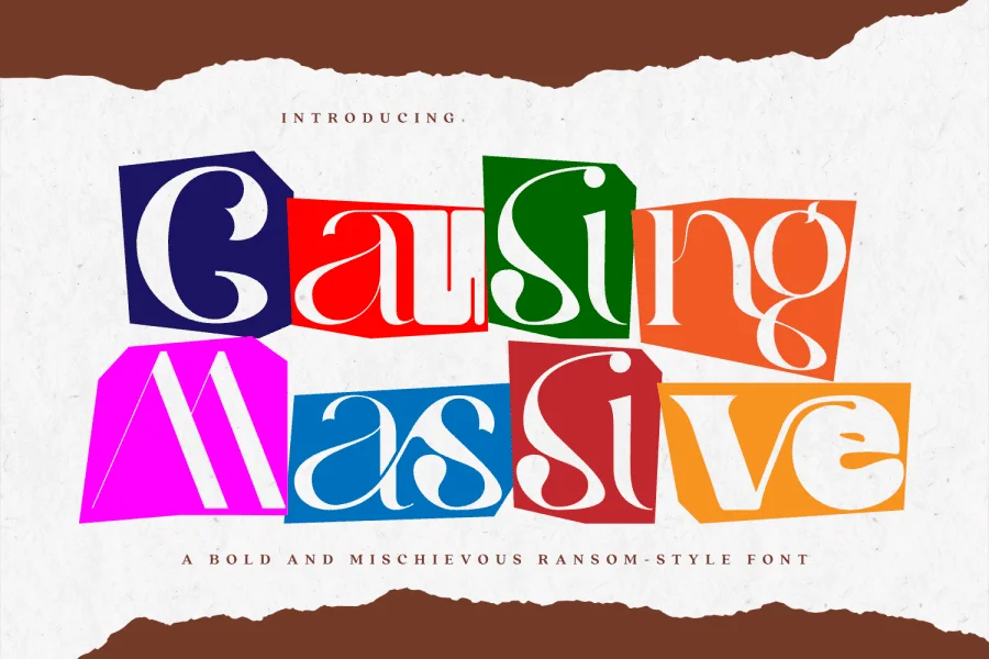 Causing Massive Demo Font
