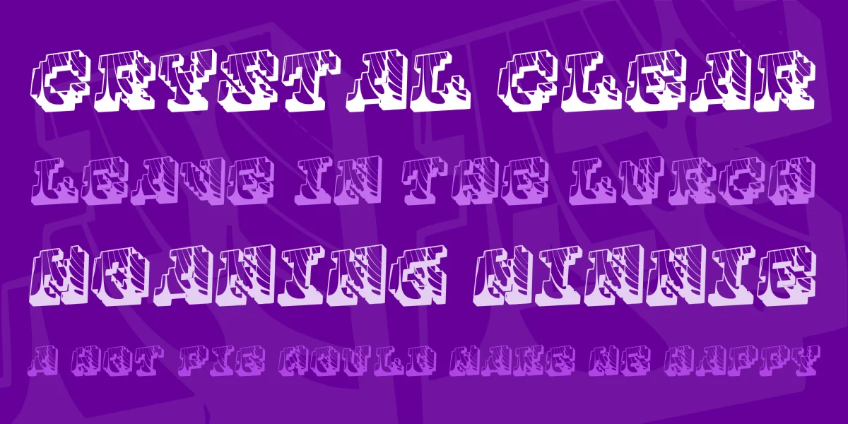 Cauterise Font preview 2