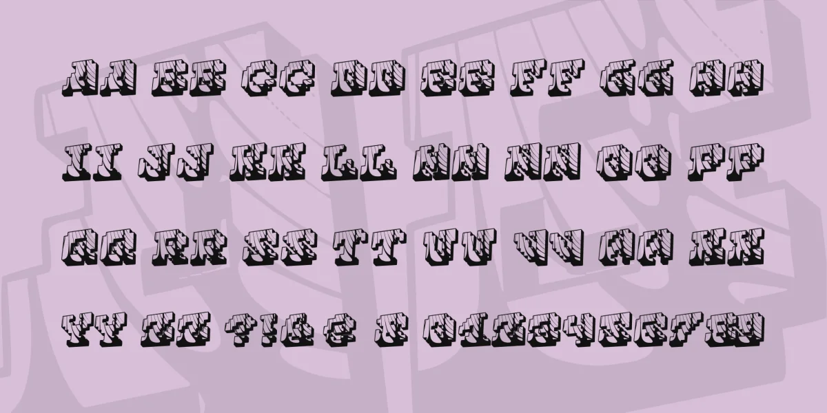 Cauterise Font preview 3