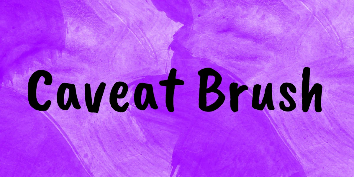 Caveat Brush Font