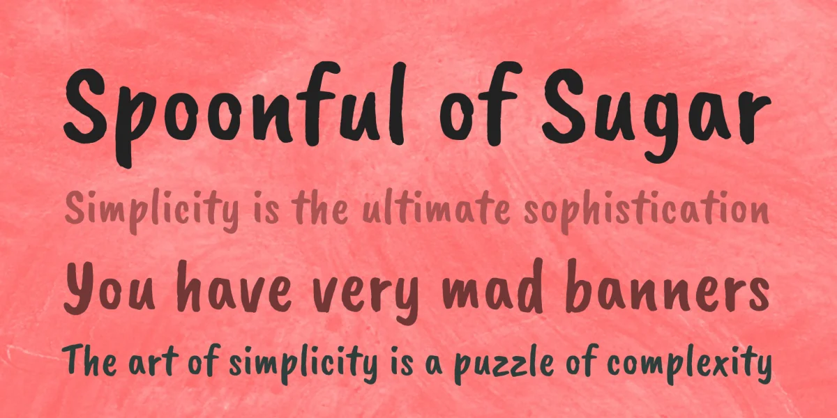 Caveat Brush Font preview 2