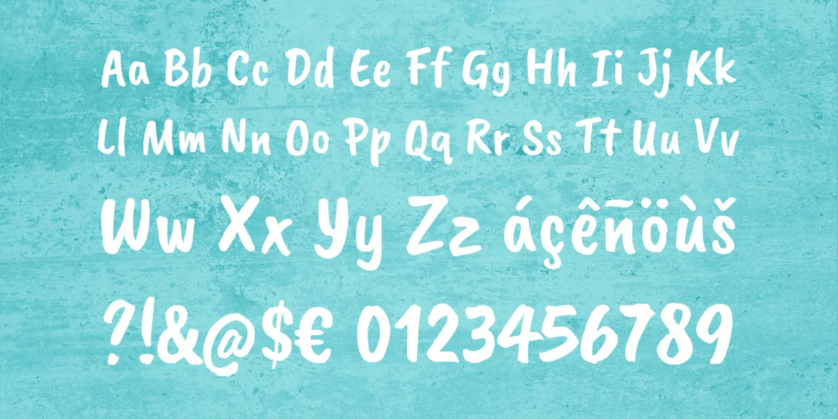 Caveat Brush Font preview 4