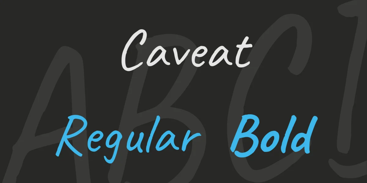 Caveat Font Family