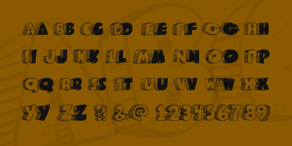Caveman Font preview 4