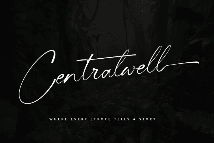 Centralwell - Personal use Font