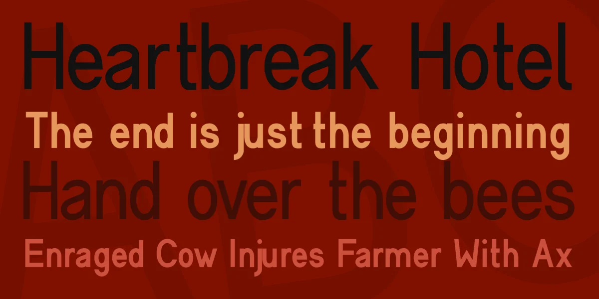 Cerbetica Font Family preview 3