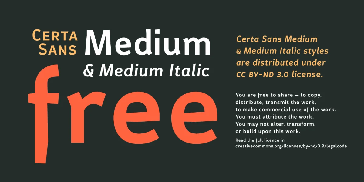Certa Sans Font Family preview 2