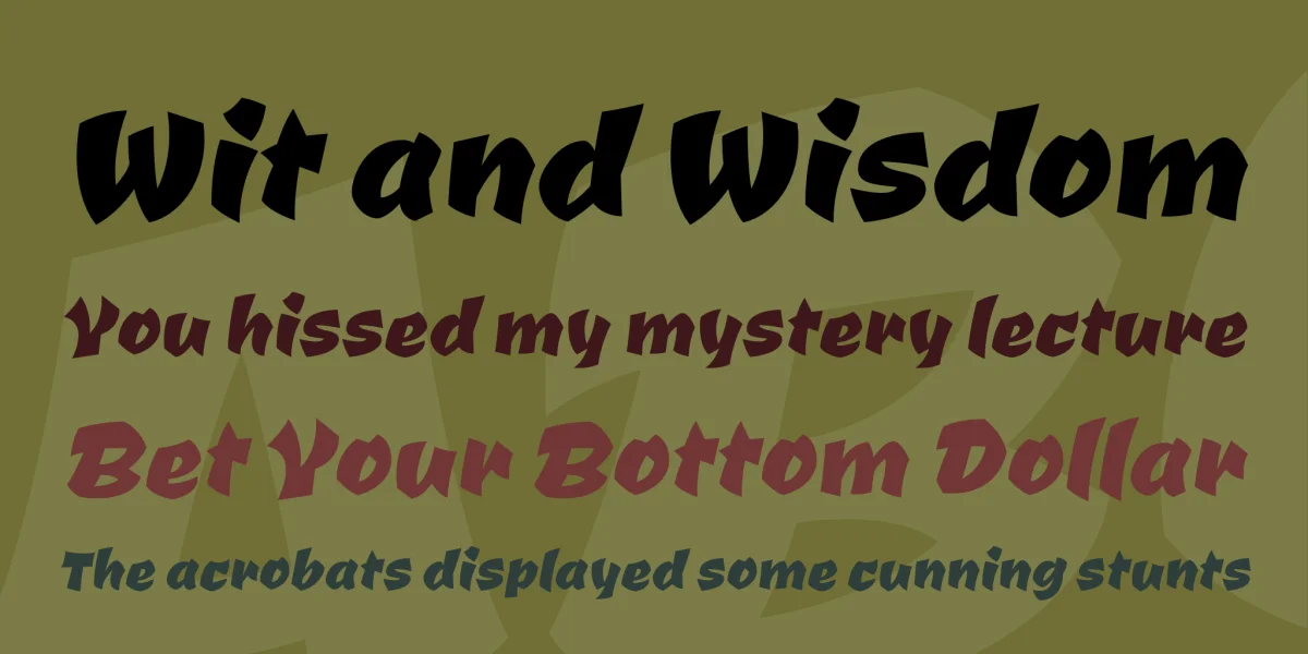 Ceviche One Font preview 2