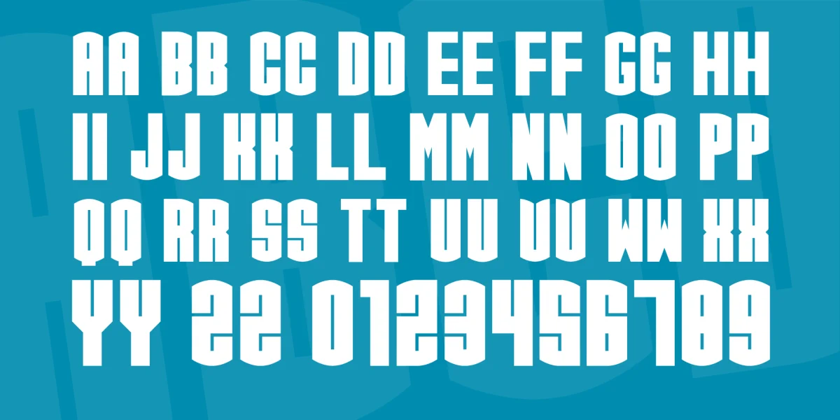CGF Arch Reactor Font preview 3