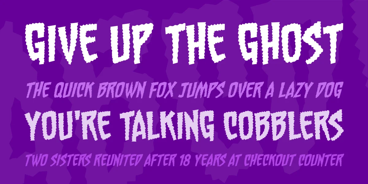 Chainsawz BB Font Family preview 2