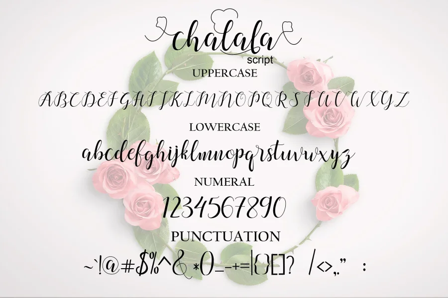 chalala Font preview 8