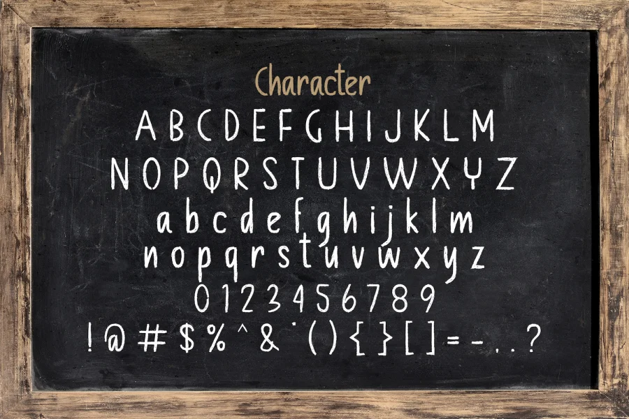 Chalk Board Font preview 14