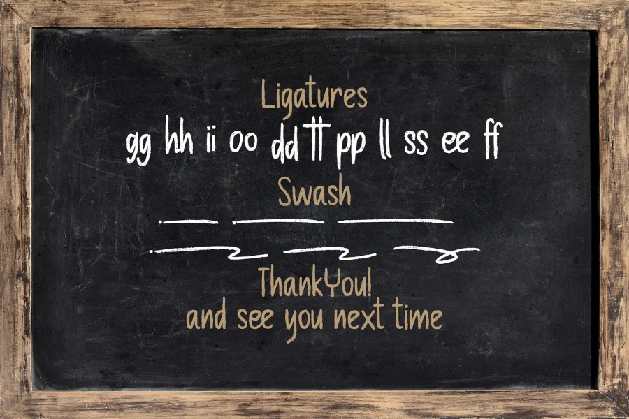 Chalk Board Font preview 15