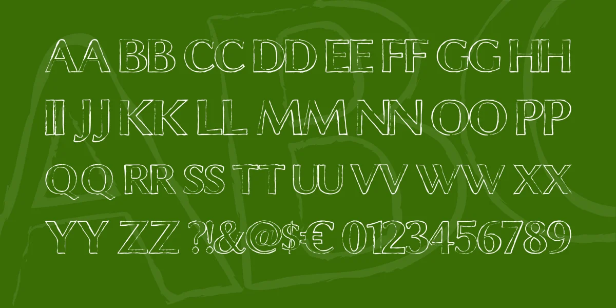 Chalk Line Font preview 3