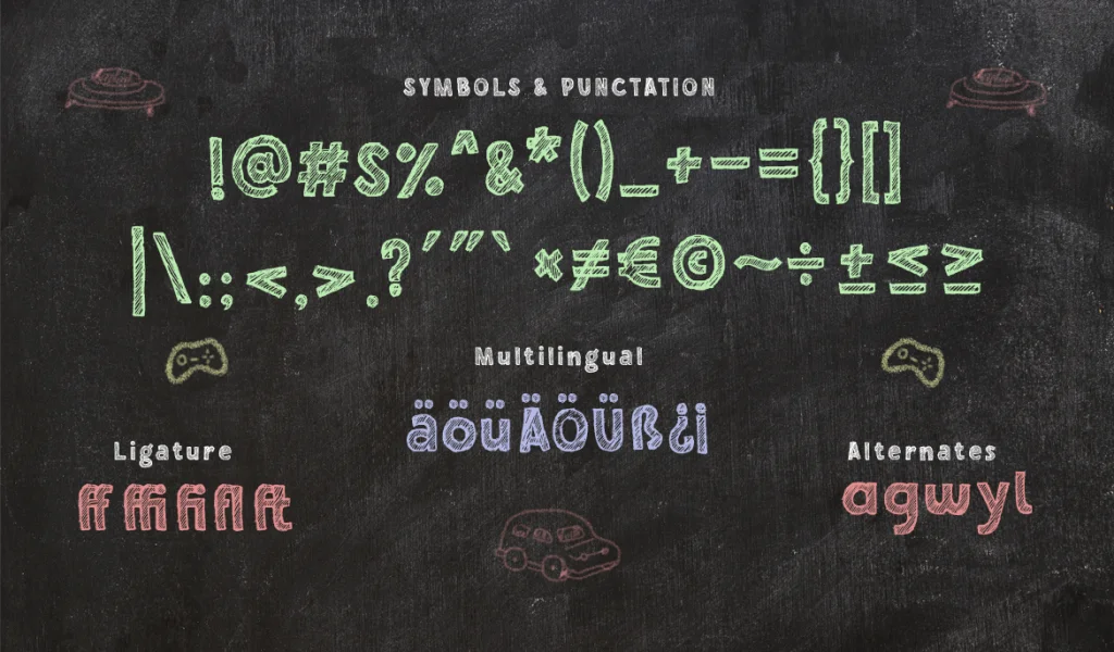 Chalkboy Font preview 6