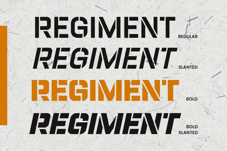 Champions Stencil Font Family preview 3
