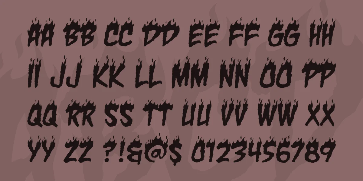 Char BB Font preview 3