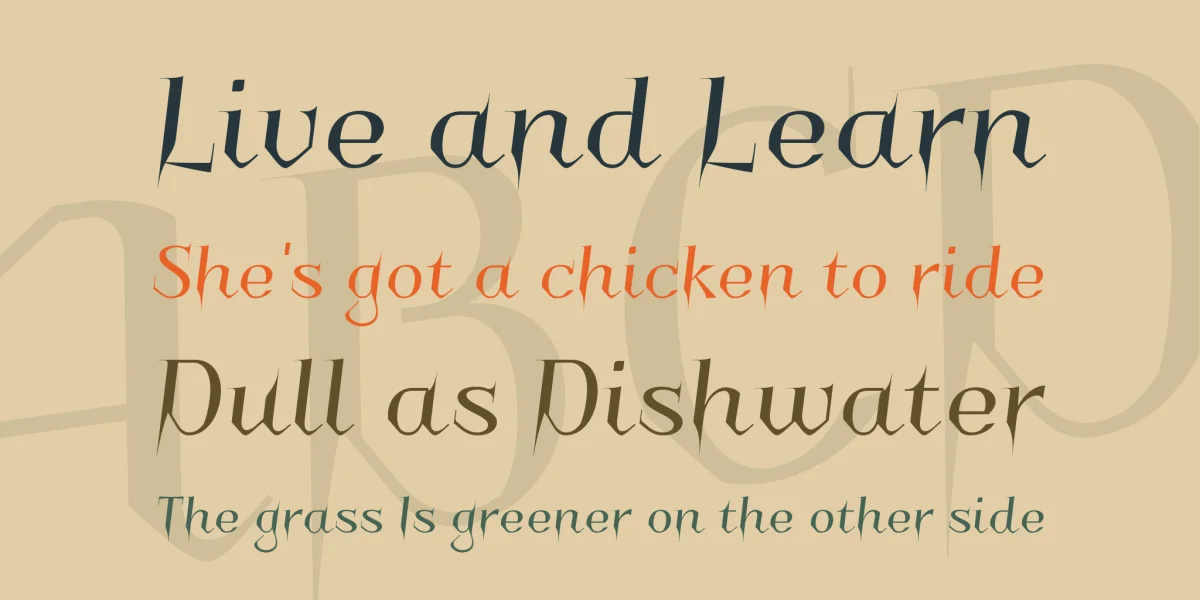 Charakterny Font preview 2