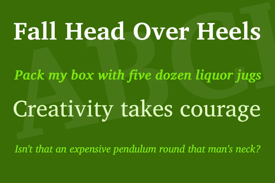 Charis SIL Font Family preview 2