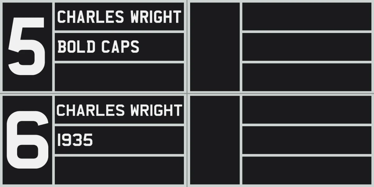 Charles Wright Font preview 6
