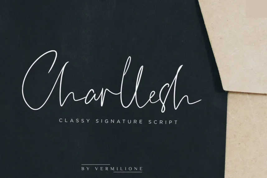 Charllesh – Classy Script Font preview 2