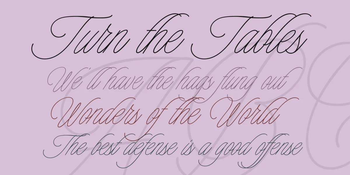 Charmline Script Personal Use Font preview 2