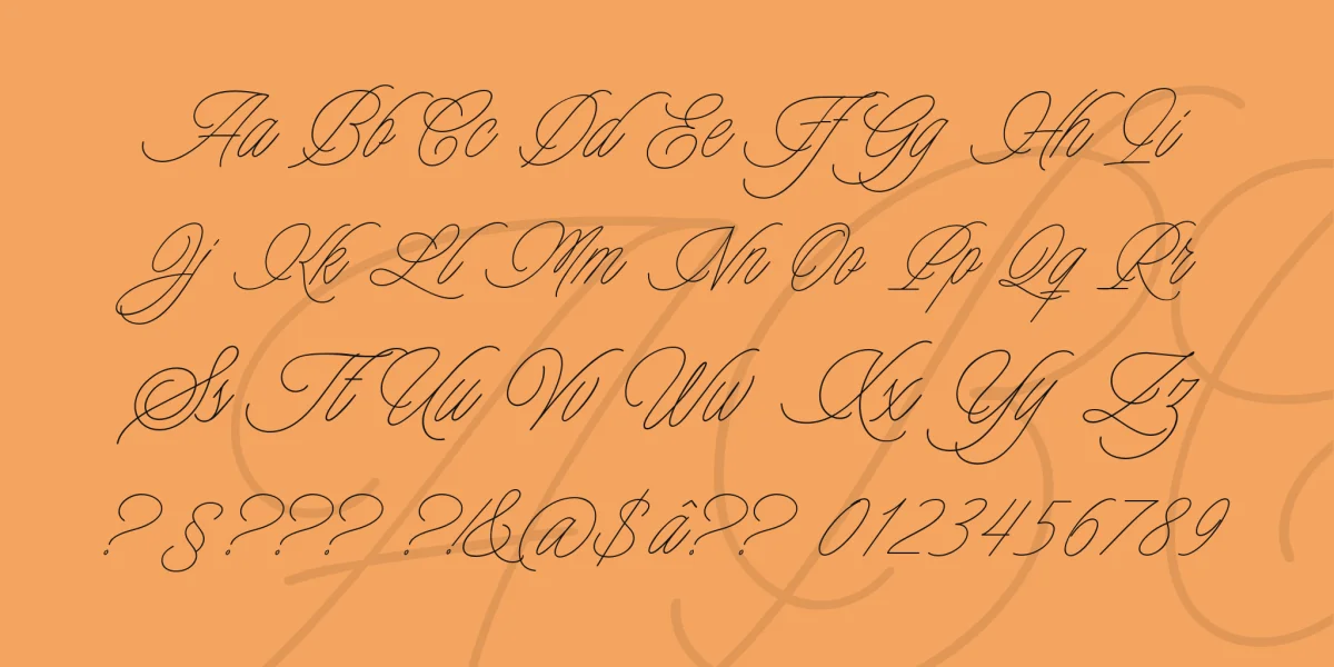 Charmline Script Personal Use Font preview 4