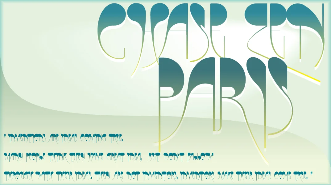CHASE ZEN PARIS Font