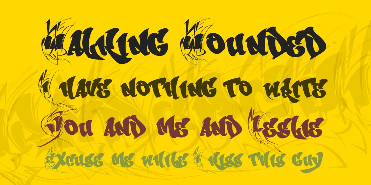 CHASE ZEN SPRAWL Font preview 2