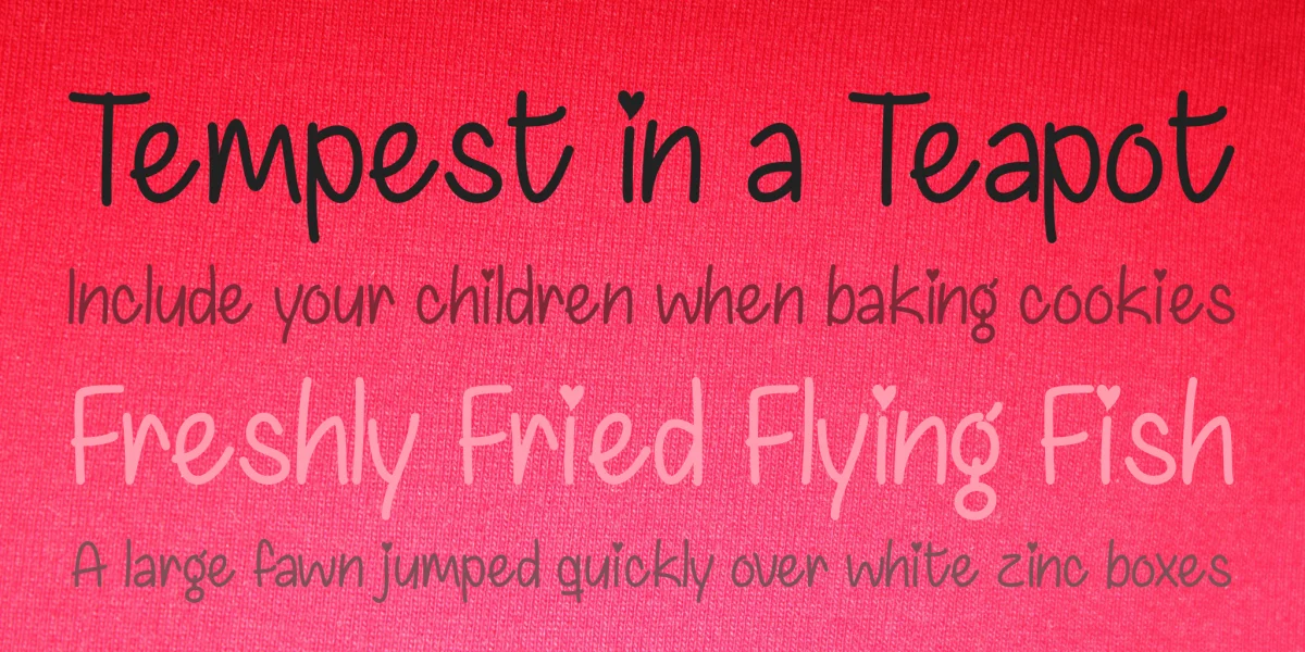 Chasing Hearts Font preview 3