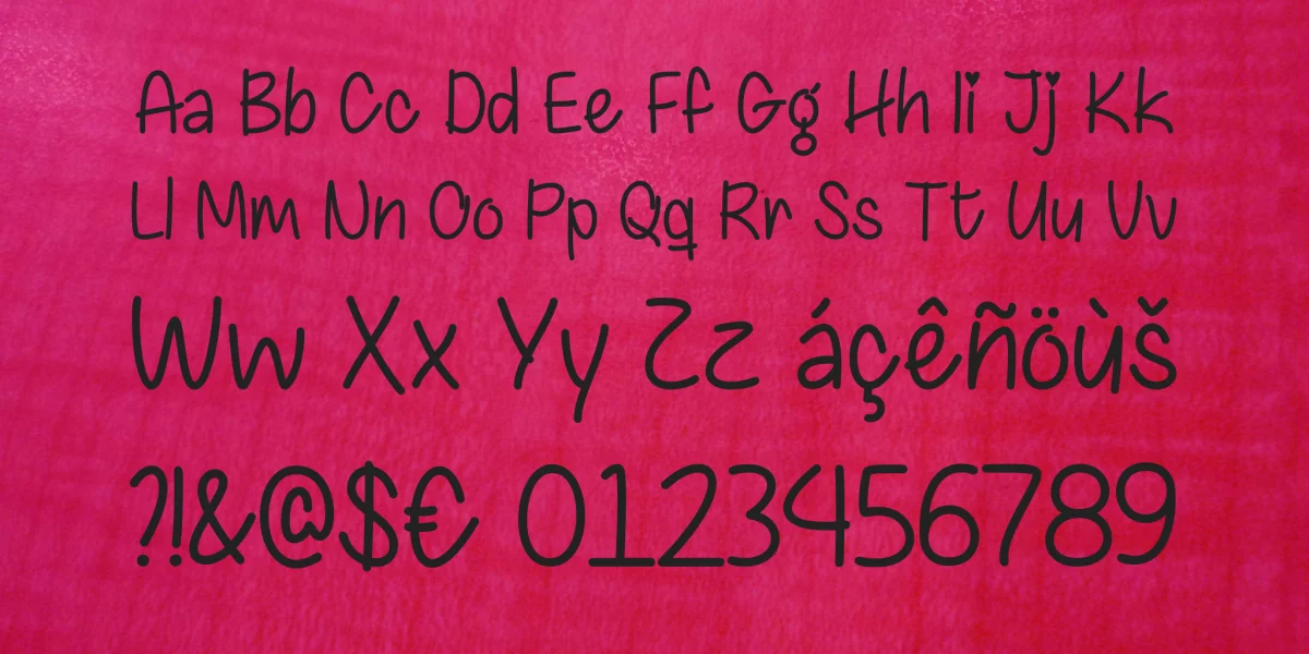 Chasing Hearts Font preview 4