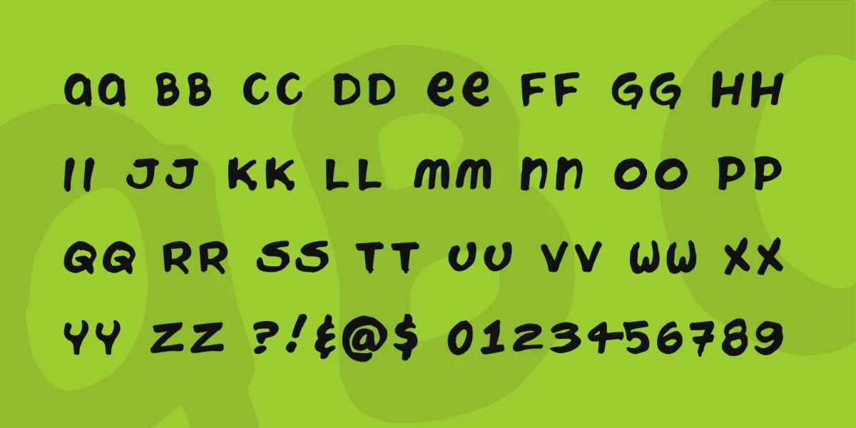 Chattery Teeth Font preview 4