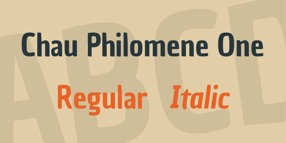 Chau Philomene One Font Family