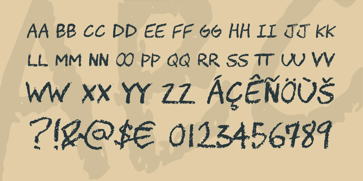 CHAWP Font preview 3