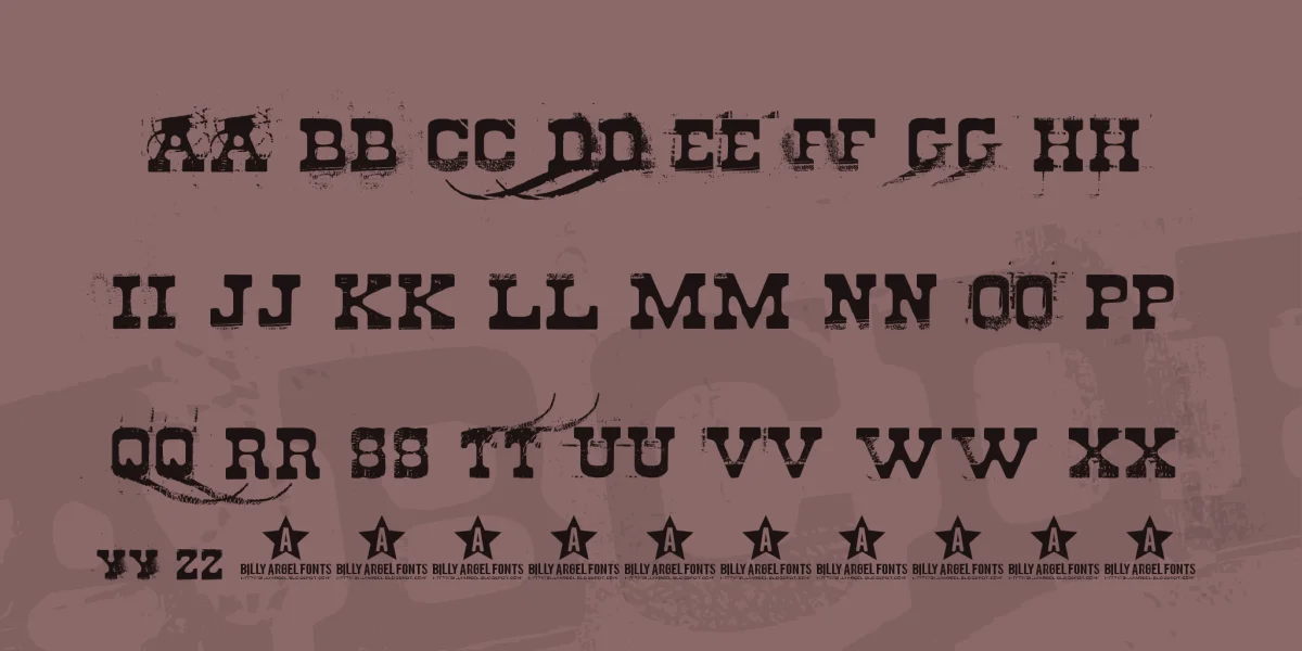 Cheap Stealer Font preview 3