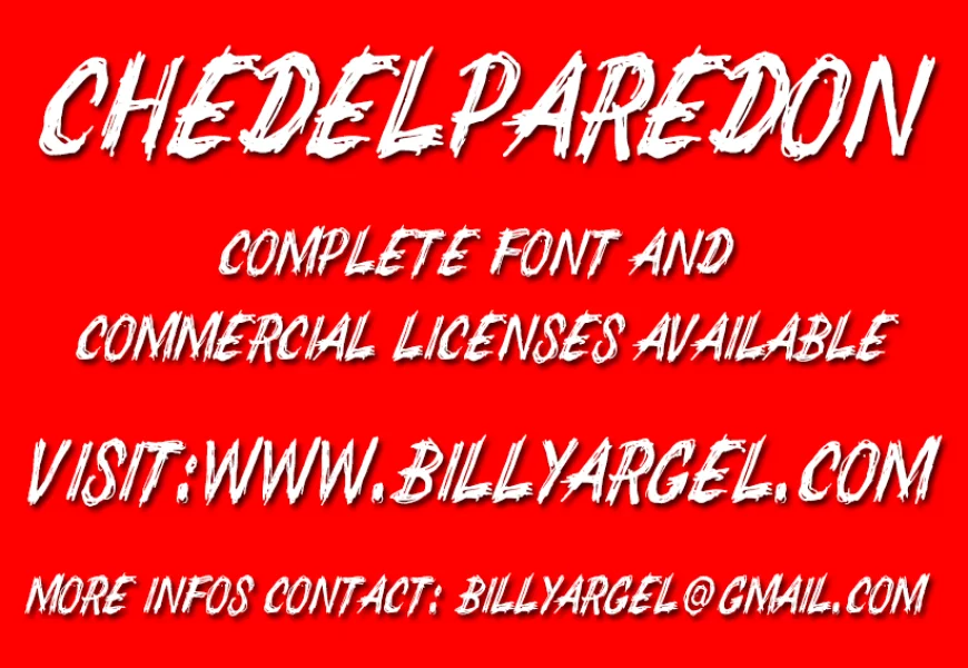 CHEDELPAREDON PERSONAL USE Font