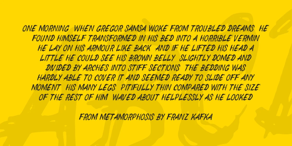 CHEDELPAREDON PERSONAL USE Font preview 3
