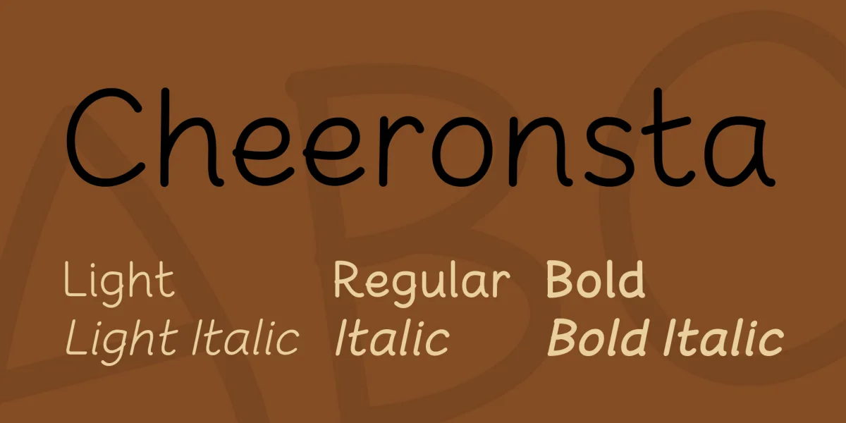 Cheeronsta Font Family