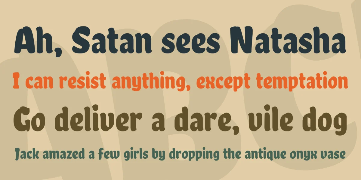 Chela One Font preview 2
