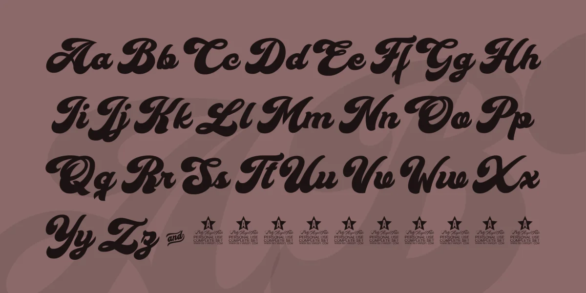 Cherry and Kisses Personal Use Font preview 4