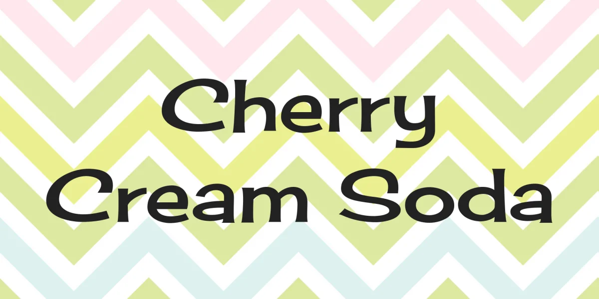 Cherry Cream Soda Font