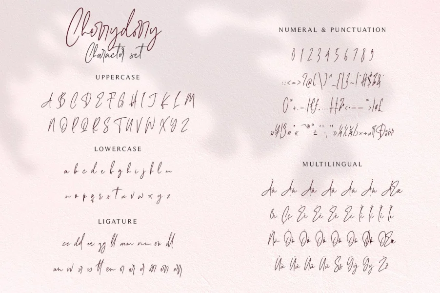 Cherrydorry Font preview 10