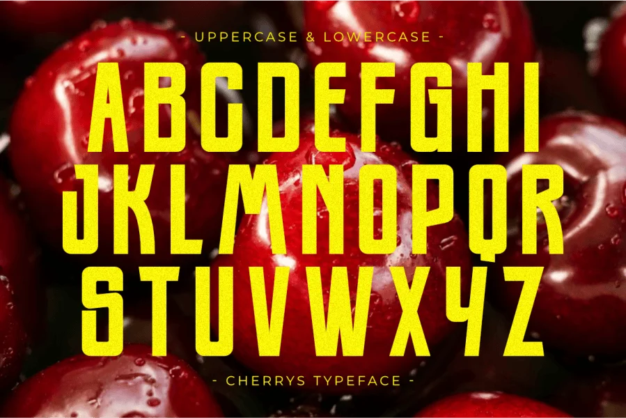 Cherrys Font preview 4
