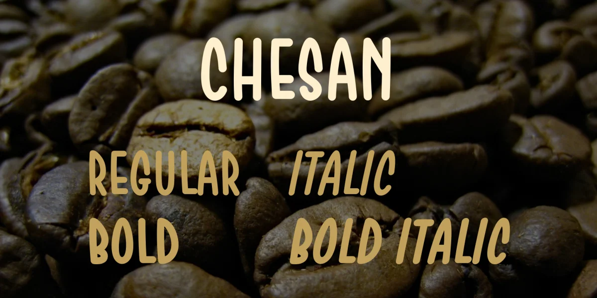 Chesan Font Family preview 2