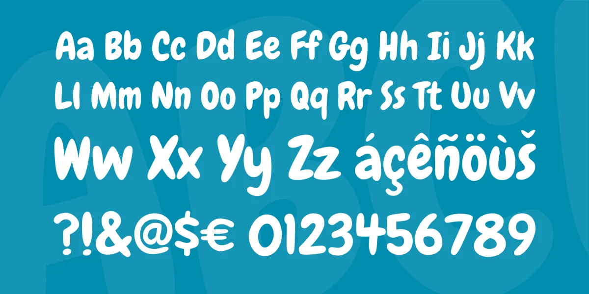 Chewy Font preview 3
