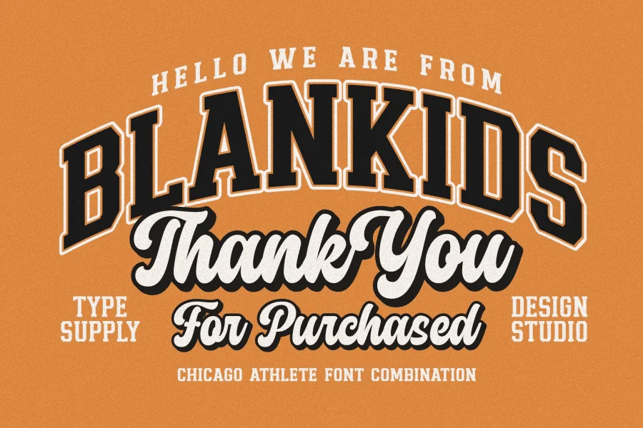 Chicago Athletic Font Family preview 12