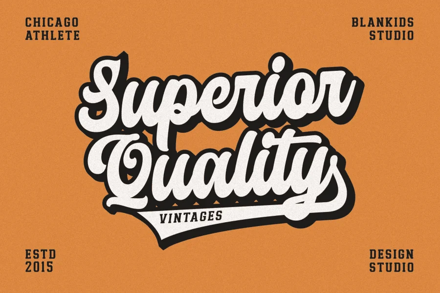 Chicago Athletic Font Family preview 14